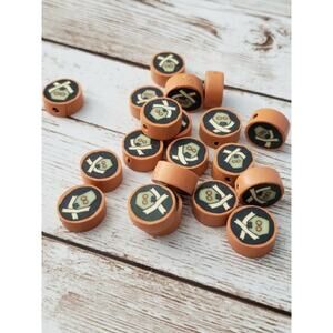 Loose Mummy/Zombie Beads x 20